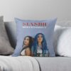 Mamiii Becky G Karol G Album Cover Throw Pillow Official Becky G Merch